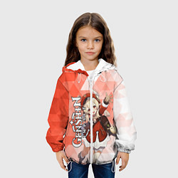 Куртка с капюшоном детская GENSHIN IMPACT КЛИ, цвет: 3D-белый — фото 2