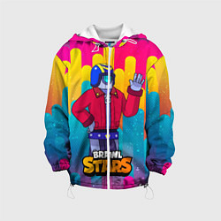 Куртка с капюшоном детская STU СТУ Brawl Stars, цвет: 3D-белый