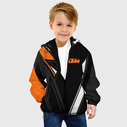 Куртка с капюшоном детская KTM КТМ, цвет: 3D-черный — фото 2