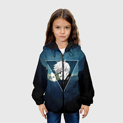 Куртка с капюшоном детская Магическая Битва - Ты плачешь?, цвет: 3D-черный — фото 2