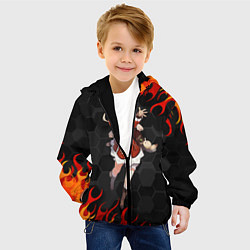 Куртка с капюшоном детская Genshin Impact - Klee, цвет: 3D-черный — фото 2