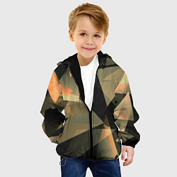 Куртка с капюшоном детская Broken glass, цвет: 3D-черный — фото 2