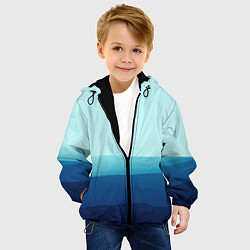 Куртка с капюшоном детская Море, цвет: 3D-черный — фото 2