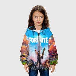 Куртка с капюшоном детская Fortnite Новая Глава, цвет: 3D-черный — фото 2