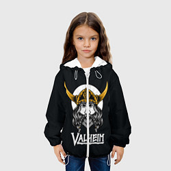 Куртка с капюшоном детская Valheim Viking, цвет: 3D-белый — фото 2