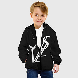 Куртка с капюшоном детская Soda Luv Логотип, цвет: 3D-черный — фото 2