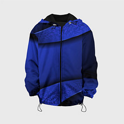 Куртка с капюшоном детская 3D BLUE Вечерний синий цвет, цвет: 3D-черный