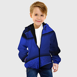 Куртка с капюшоном детская 3D BLUE Вечерний синий цвет, цвет: 3D-черный — фото 2