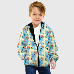 Куртка с капюшоном детская Rainbow Dash, цвет: 3D-черный — фото 2