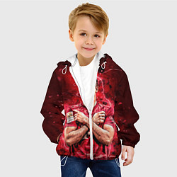 Куртка с капюшоном детская Левандовски Lewandowski 9, цвет: 3D-белый — фото 2