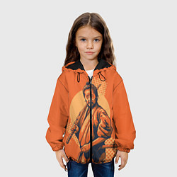 Куртка с капюшоном детская Самурай, цвет: 3D-черный — фото 2