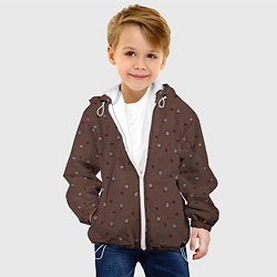 Куртка с капюшоном детская The Binding of Isaac small pattern, цвет: 3D-белый — фото 2