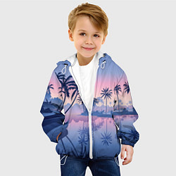 Куртка с капюшоном детская Тихая заводь, цвет: 3D-белый — фото 2