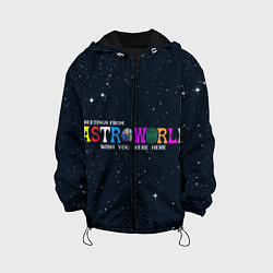 Куртка с капюшоном детская Astroworld, цвет: 3D-черный