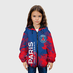Куртка с капюшоном детская ФК ПСЖ PARIS SAINT GERMAIN, цвет: 3D-черный — фото 2