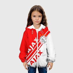 Куртка с капюшоном детская FC AJAX AMSTERDAM ФК АЯКС, цвет: 3D-белый — фото 2