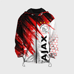 Куртка с капюшоном детская FC AJAX AMSTERDAM ФК АЯКС, цвет: 3D-черный