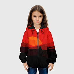 Куртка с капюшоном детская RDR2, цвет: 3D-черный — фото 2