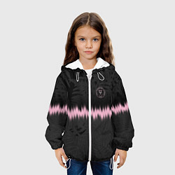 Куртка с капюшоном детская INTER MIAMI 2021, цвет: 3D-белый — фото 2