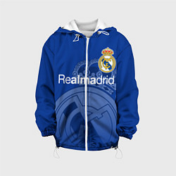 Куртка с капюшоном детская REAL MADRID РЕАЛ МАДРИД, цвет: 3D-белый