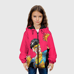Куртка с капюшоном детская Неуязвимый, цвет: 3D-черный — фото 2