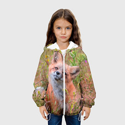 Куртка с капюшоном детская Лисичка, цвет: 3D-белый — фото 2