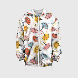Детская куртка Абстрактные цветы одуванчики