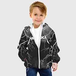 Куртка с капюшоном детская METALLICA РАЗРЯД МОЛНИИ, цвет: 3D-белый — фото 2