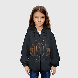 Куртка с капюшоном детская MOONLIGHT СВЕТИ КАК ЛУНА, цвет: 3D-черный — фото 2