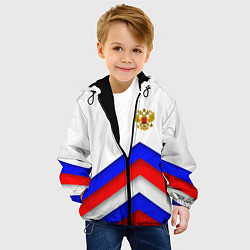 Куртка с капюшоном детская РОССИЯ ФОРМА АБСТРАКТНЫЙ, цвет: 3D-черный — фото 2