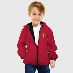 Куртка с капюшоном детская Portugal home, цвет: 3D-черный — фото 2