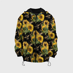 Детская куртка Fashion Sunflowers and bees