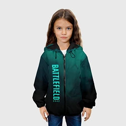 Куртка с капюшоном детская BattleField 6, цвет: 3D-черный — фото 2