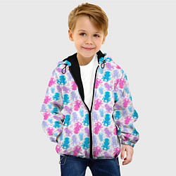 Куртка с капюшоном детская Осьминоги, цвет: 3D-черный — фото 2