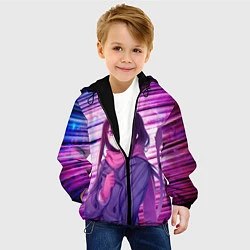 Куртка с капюшоном детская Бездомный бог Хиёри, цвет: 3D-черный — фото 2