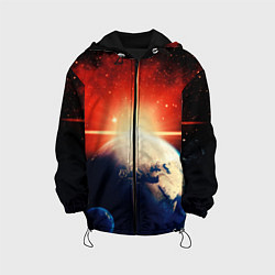 Детская куртка Космос земля 3D