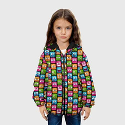 Куртка с капюшоном детская Эмоции, цвет: 3D-черный — фото 2