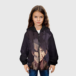 Куртка с капюшоном детская Атака титанов, цвет: 3D-черный — фото 2