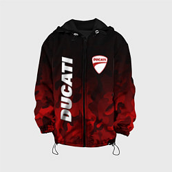 Куртка с капюшоном детская DUCATI ДУКАТИ КАМУФЛЯЖ, цвет: 3D-черный