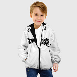 Куртка с капюшоном детская Face Off - Darkness, цвет: 3D-черный — фото 2