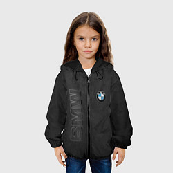 Куртка с капюшоном детская BMW LOGO AND INSCRIPTION, цвет: 3D-черный — фото 2