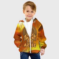 Куртка с капюшоном детская Aztec Ацтеки, цвет: 3D-белый — фото 2
