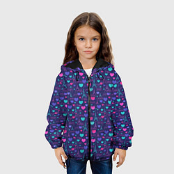 Куртка с капюшоном детская Париж Город Любви, цвет: 3D-черный — фото 2