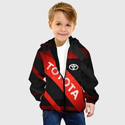 Куртка с капюшоном детская TOYOTA LINES, цвет: 3D-черный — фото 2