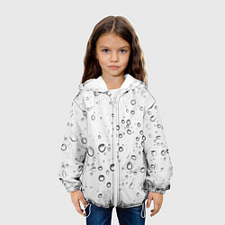 Куртка с капюшоном детская Утренний дождь, цвет: 3D-белый — фото 2