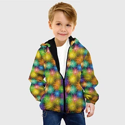 Куртка с капюшоном детская Праздничный Салют, цвет: 3D-черный — фото 2