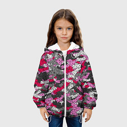Куртка с капюшоном детская Именной камуфляж Лена, цвет: 3D-белый — фото 2