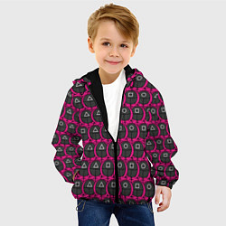 Куртка с капюшоном детская Фигуры стражников, цвет: 3D-черный — фото 2
