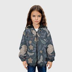 Куртка с капюшоном детская Летняя полночь, цвет: 3D-черный — фото 2