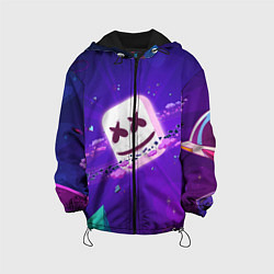 Куртка с капюшоном детская МАРШМЕЛЛО В КОСМОСЕ MARSHMELLO MUSIC SPACE, цвет: 3D-черный